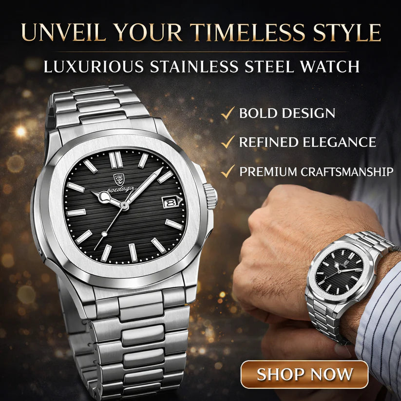 Luxury Stainless Steel Watch